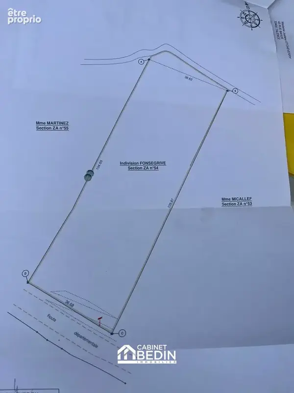 Terrain 4 055 m² à vendre à Branne (33420) - photo 3