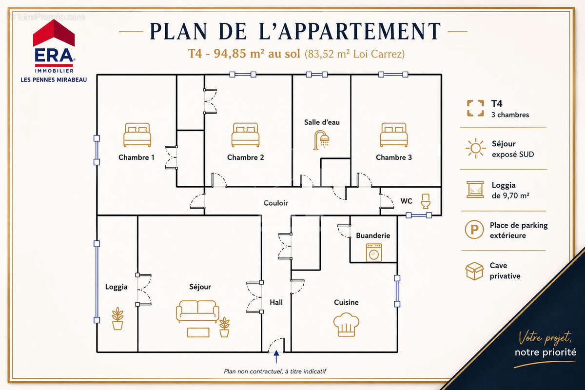 Appartement à SEPTEMES-LES-VALLONS