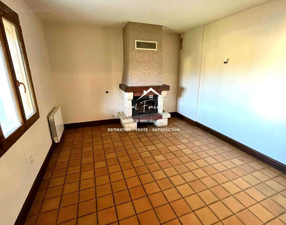 Séjour avec cheminée - Maison à VAUX-SUR-VIENNE