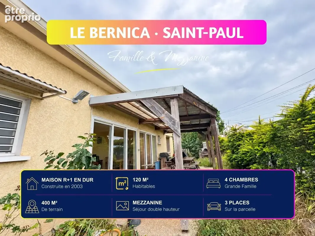 Maison 6 pièces 120 m² à vendre à Saint-Paul (97435) - photo 2
