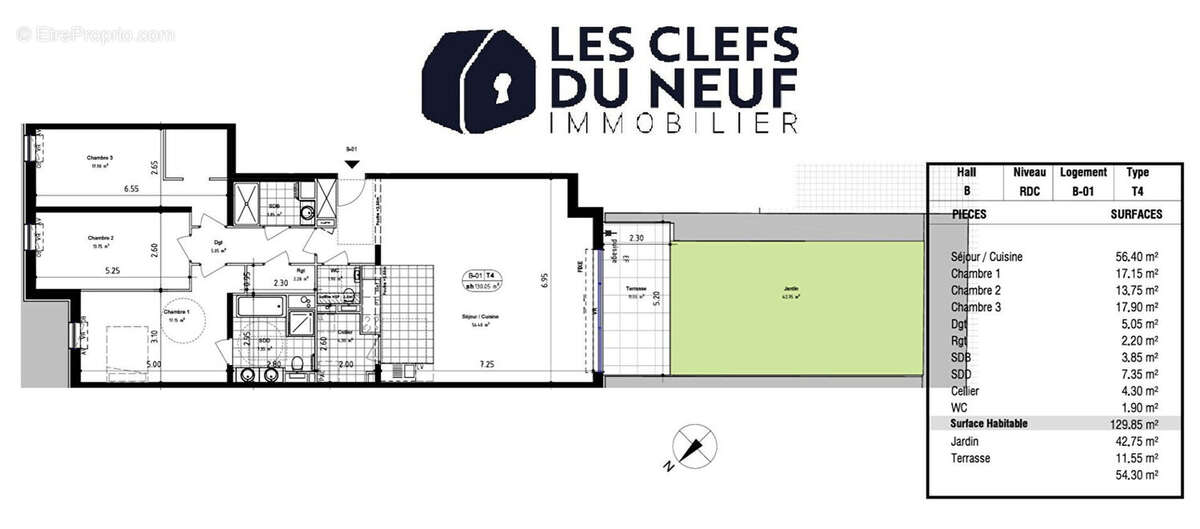 Appartement à VILLENEUVE-D'ASCQ
