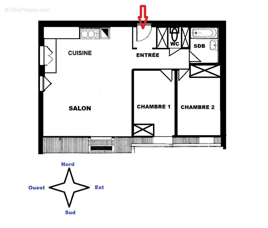 Appartement à SARTROUVILLE