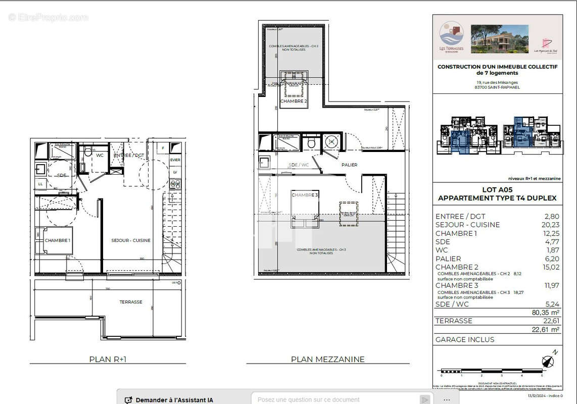 Appartement à SAINT-RAPHAEL