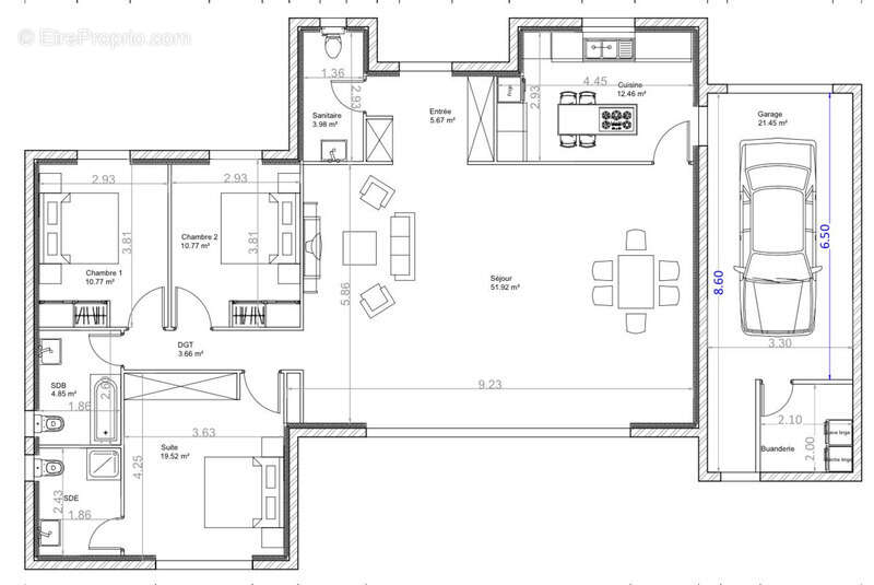 Maison à LAROQUE-D&#039;OLMES