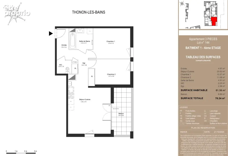 Appartement à THONON-LES-BAINS
