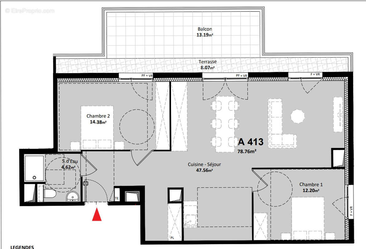 Appartement à MONTEUX