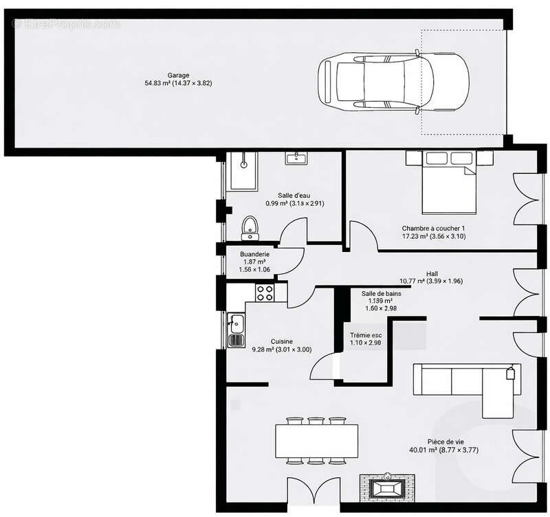 Quartier Centre-ville - BRON  Maison 6 pièces avec grand garage et sous-sol - photo 6