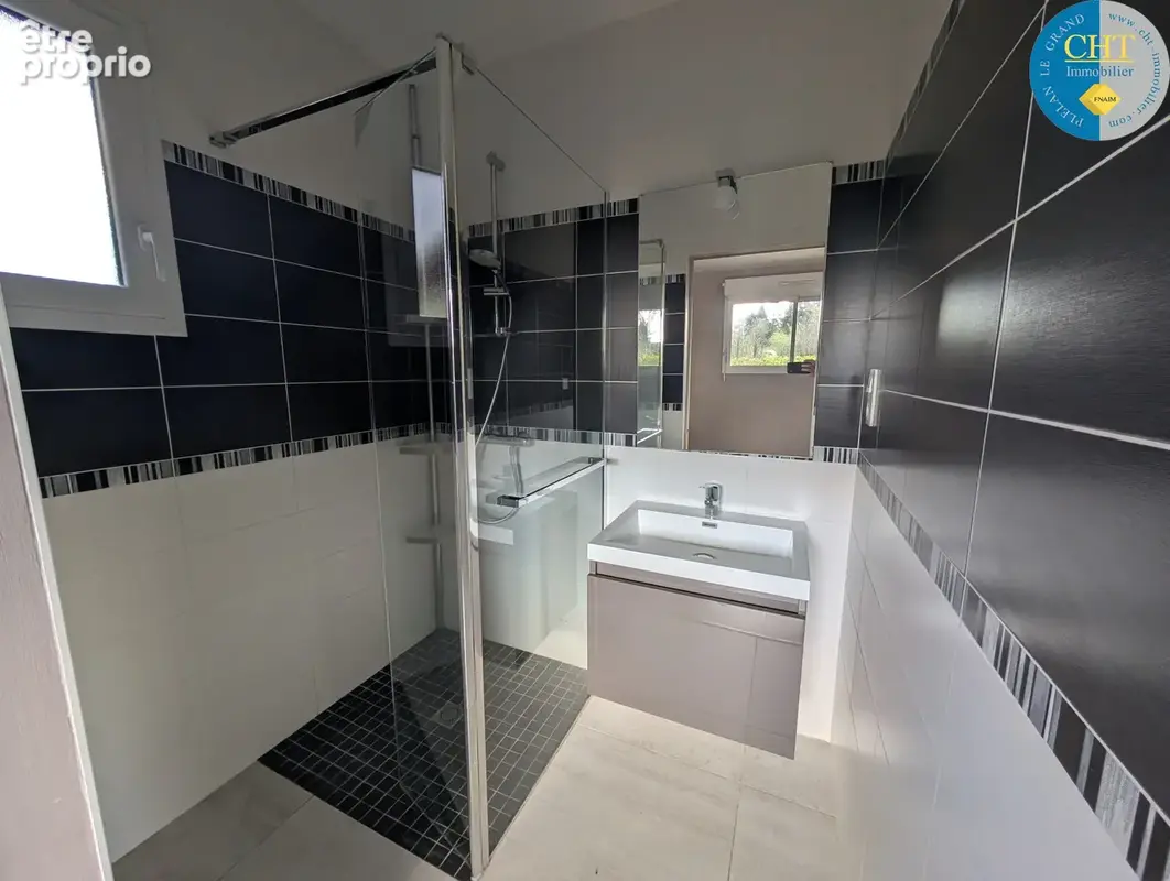 Maison de plain-pied en ossature bois (2017)   4 chambres à guer - bellevue (56380) avec cht immobilier - photo 11