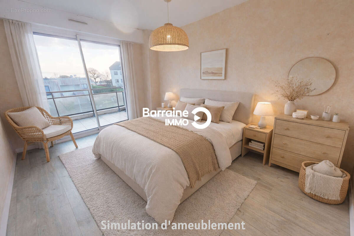 BREST FORESTOU - VENTE d'un appartement T4 de 85.10 m² - Ascenseur - Terrasse 14.4 m² - Vue mer - Garage - Parking - photo 8