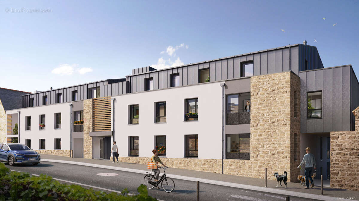Quimper - "bourg les bourgs" - appartement t3 de 64 m² avec balcon au sud - photo 2