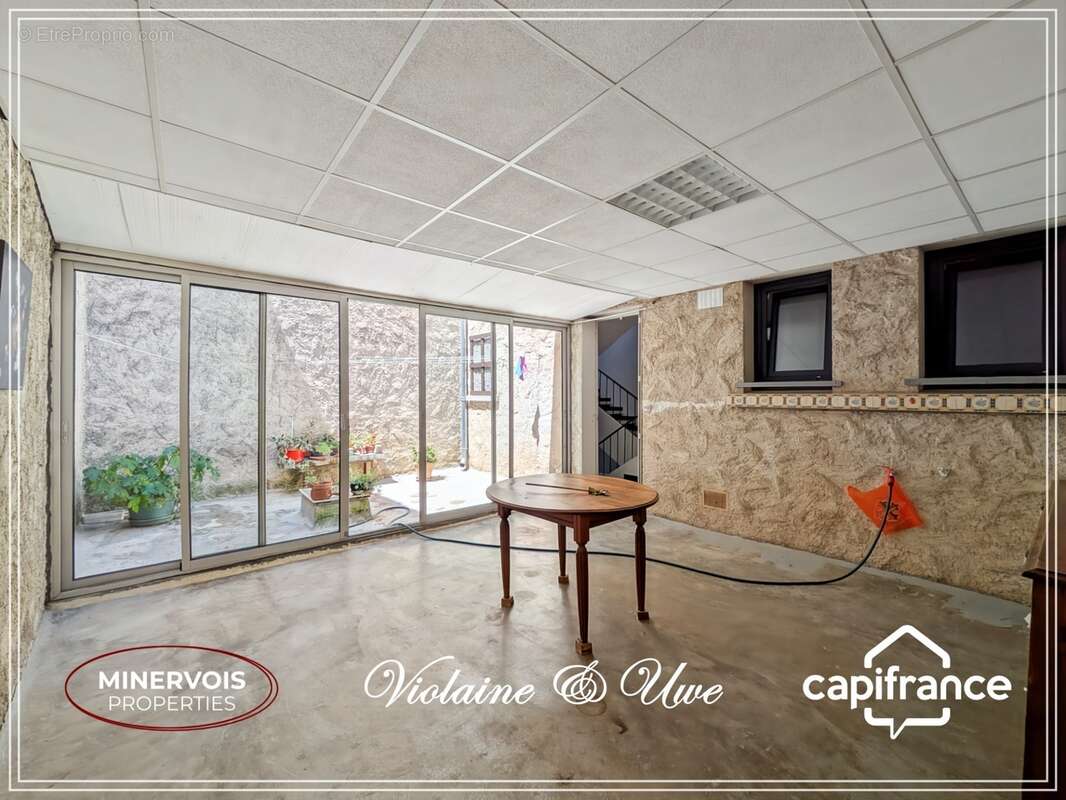 Maison en pierre rénovée avec grand garage, terrasse, cour et terrain – Siran (34210) - photo 2