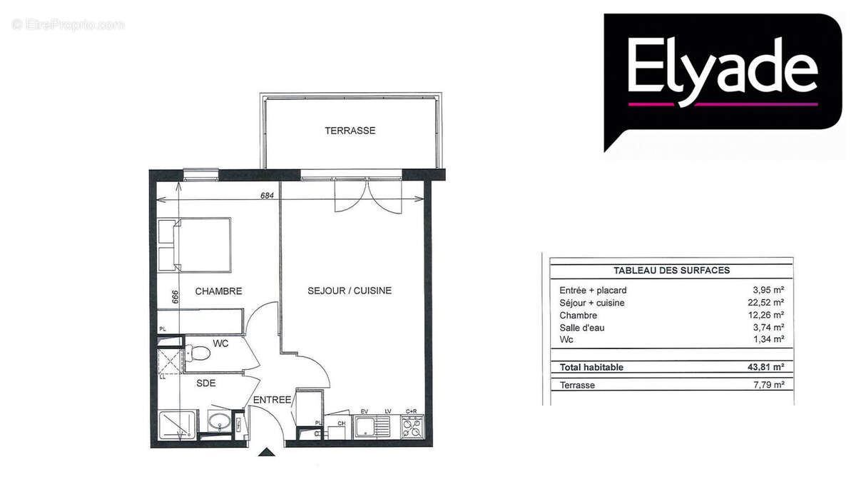 Appartement à CORNEBARRIEU