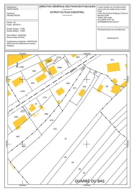 Terrain à FROIDECONCHE