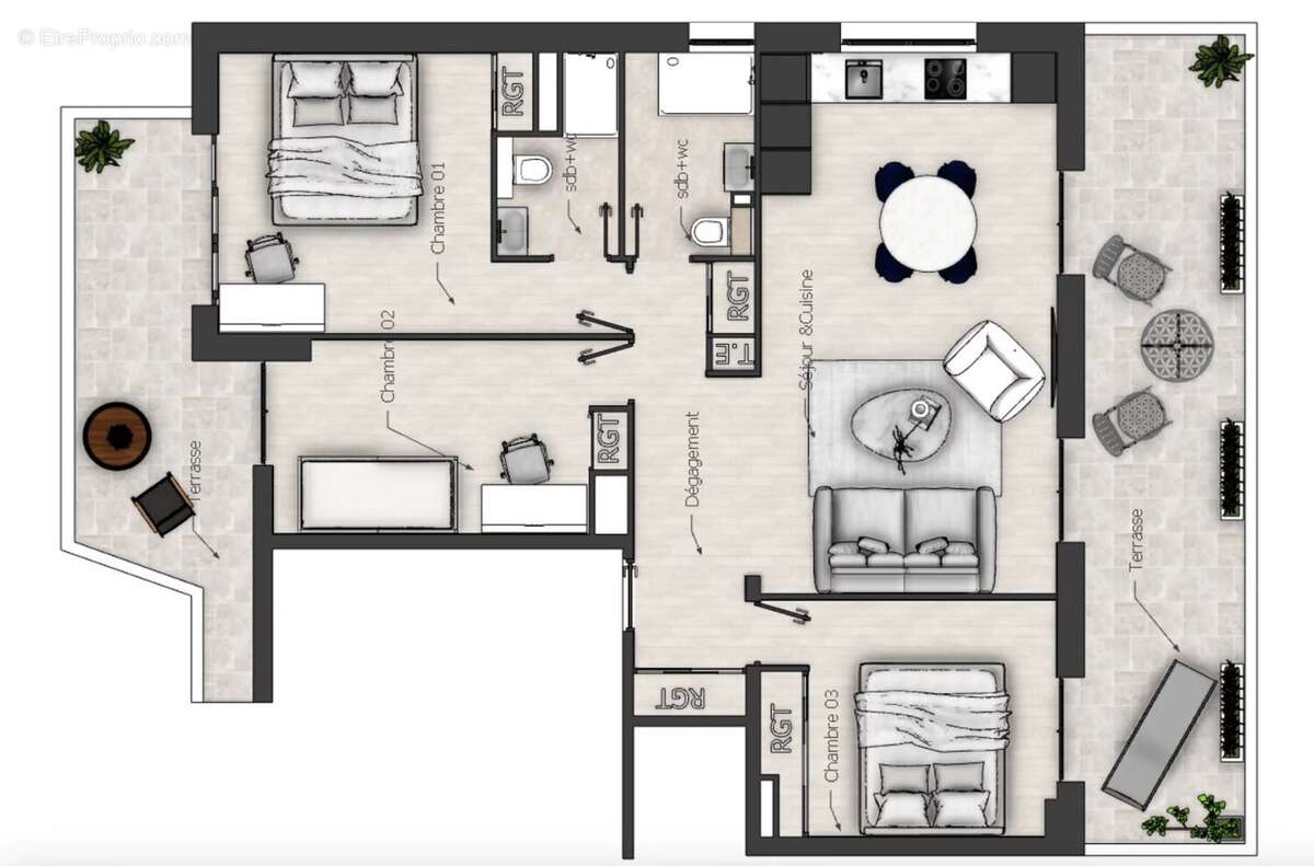 Appartement à NICE