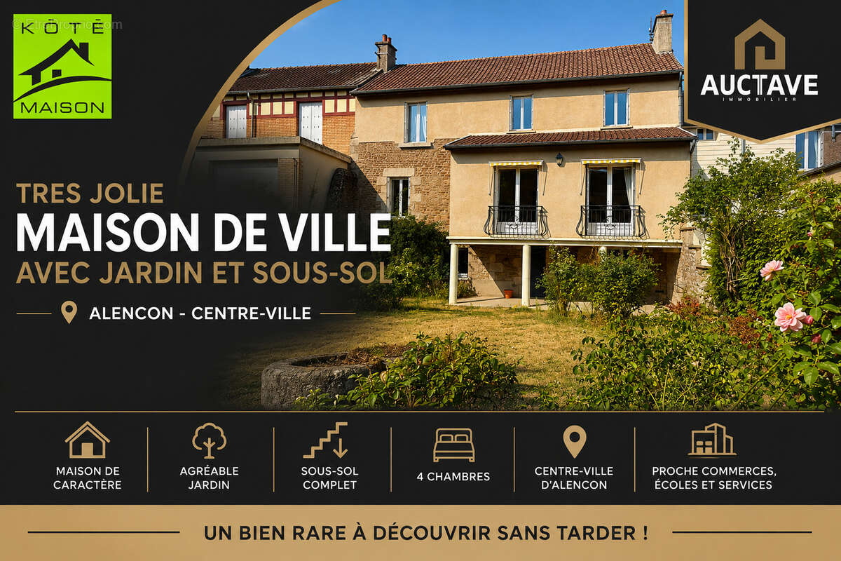 Maison de ville - 4 chambres, terrain clos plein sud 290m² - photo 2