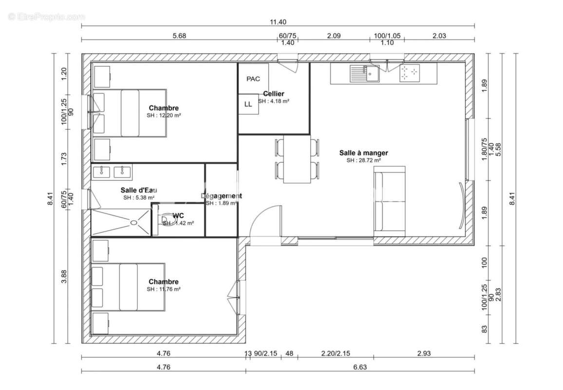 Terrain à AMBERIEUX-EN-DOMBES