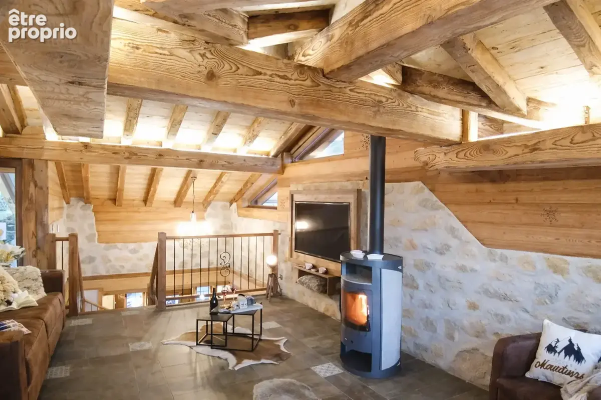 Chalet récent   2 km de plagne montalbert   sauna   charme & rentabilité locative - photo 5
