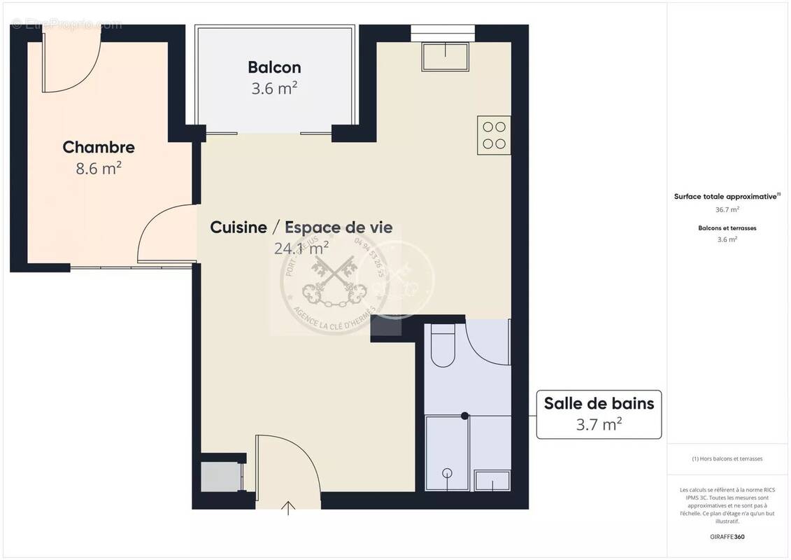 À Vendre en exclusivité - T2 de 39 m² rénové avec Garage - Port Fréjus - photo 8