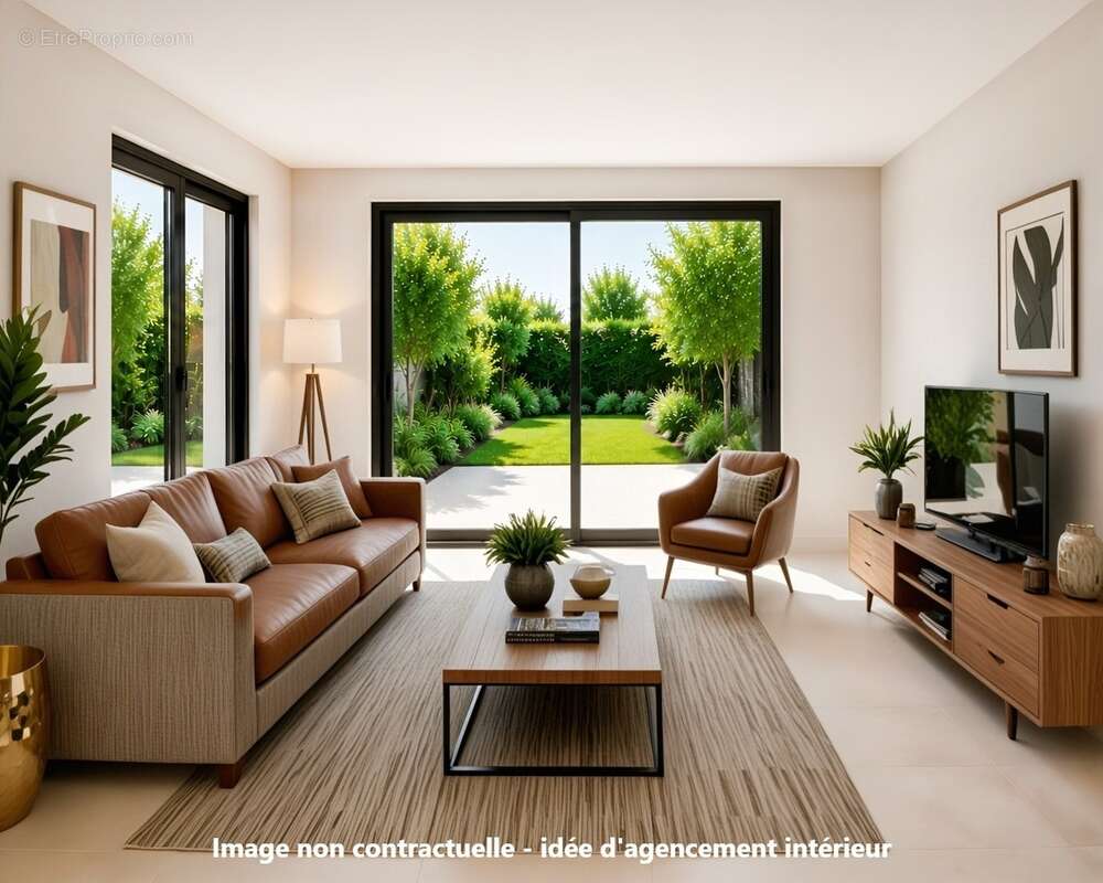 Aménagement possible du salon - Maison à LA MOTTE-SERVOLEX