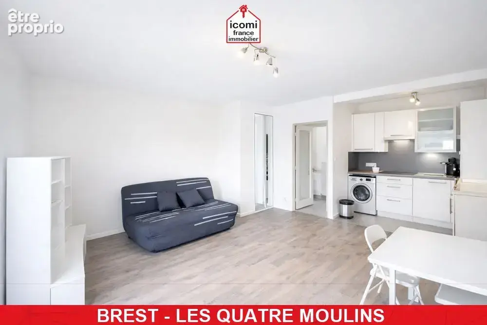 Finistere - brest (29200) - a vendre - appartement studio de 25 m² avec vue mer dernier etage en dalle beton - excellent dpe : b - photo 6