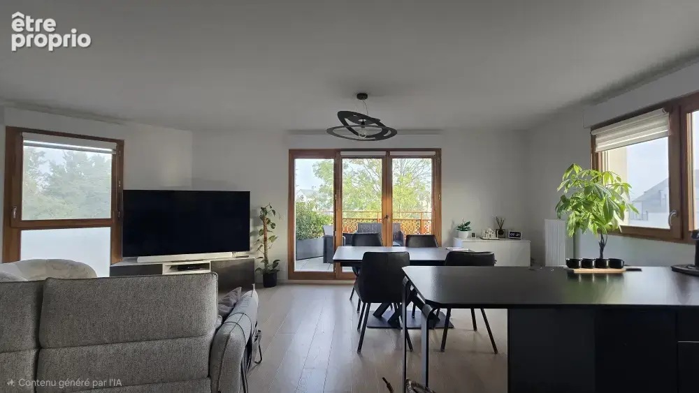 4/5  pieces avec terrasse - 3 chambres - vue degagee sans vis a vis - a proximite de tout. - photo 5
