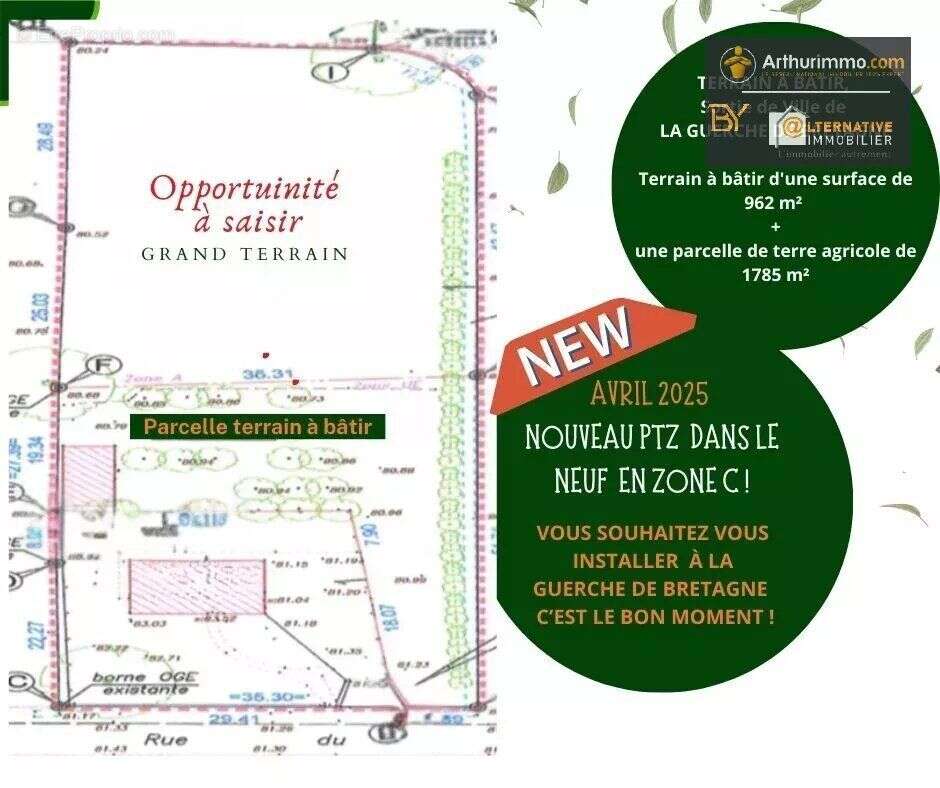 Vente Terrain La guerche-de-bretagne(35130) 77 000ï¿œ - photo 4