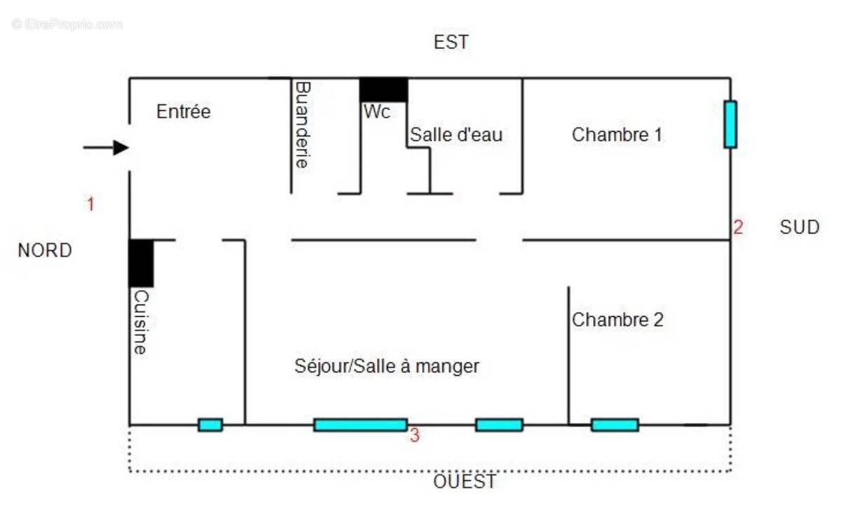 Appartement à PARIS-13E