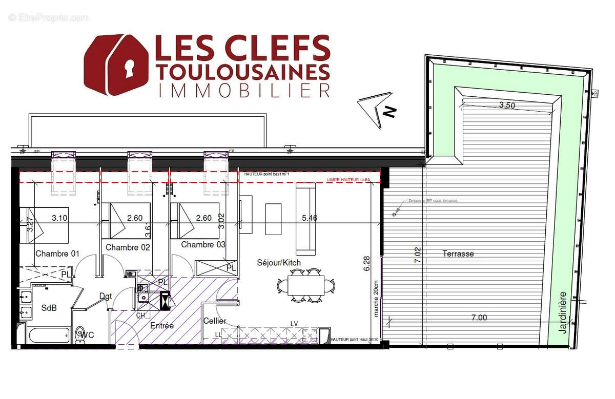 Appartement à TOULOUSE