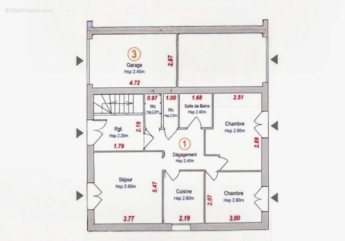 Pyrénées Orientales (66) - Appartement F3 – 56 m² – 2 chambres + garage – Vendu loué - Libre au 01/04/2028 - photo 3