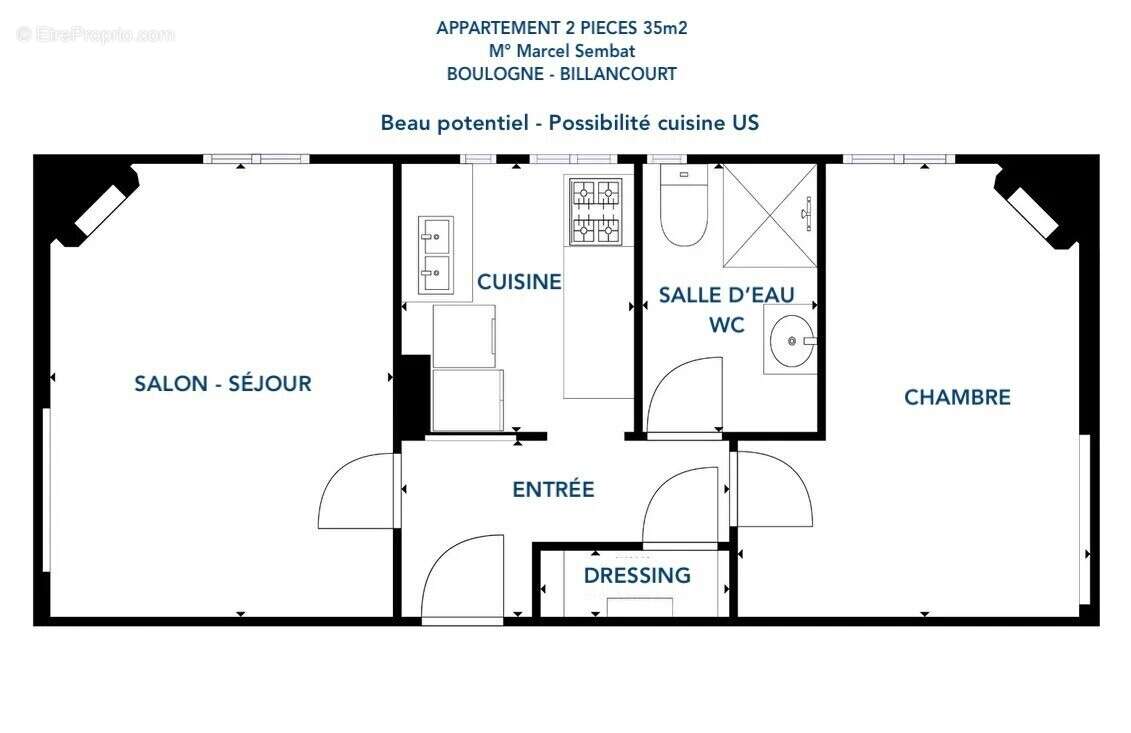 Appartement à BOULOGNE-BILLANCOURT