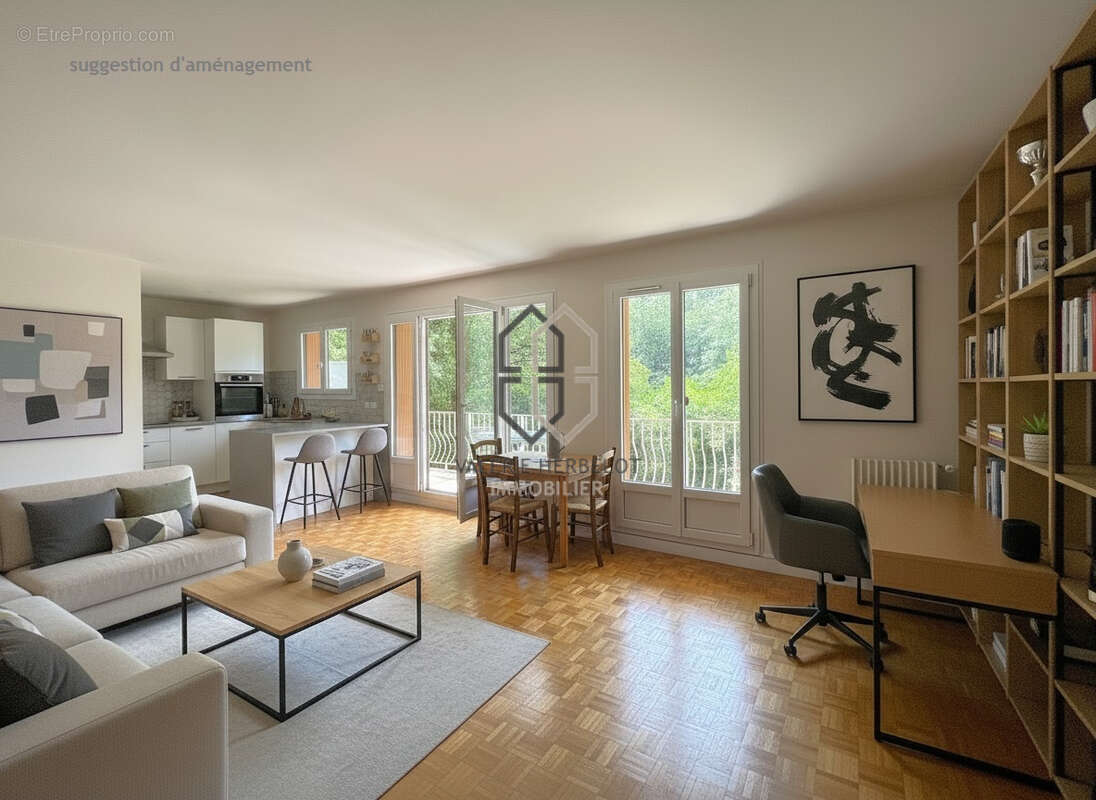 Appartement 2 pièces avec grand balcon plein sud vue sur les bords de Marne, - photo 10