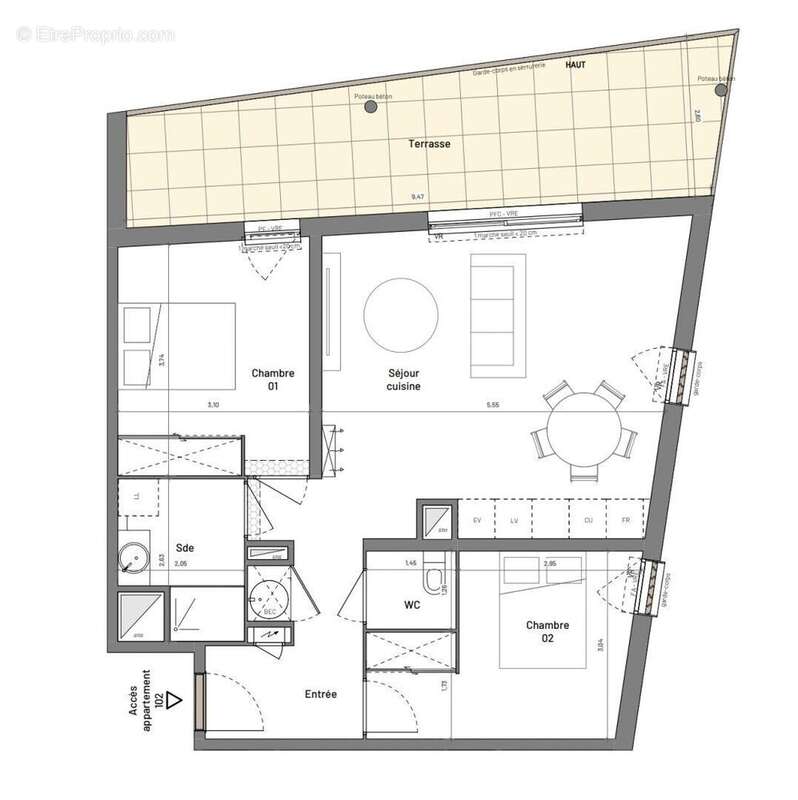 Photo 5 - Appartement à CLARENSAC