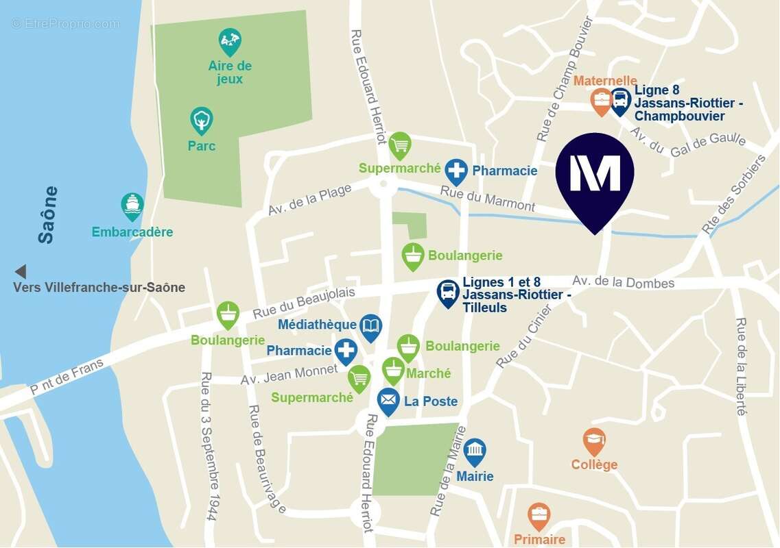 Le clos des amandiers à Jassans Riottier