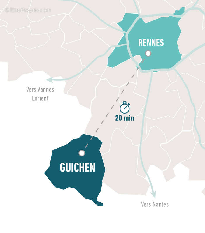 Jardin du presbytere à Guichen