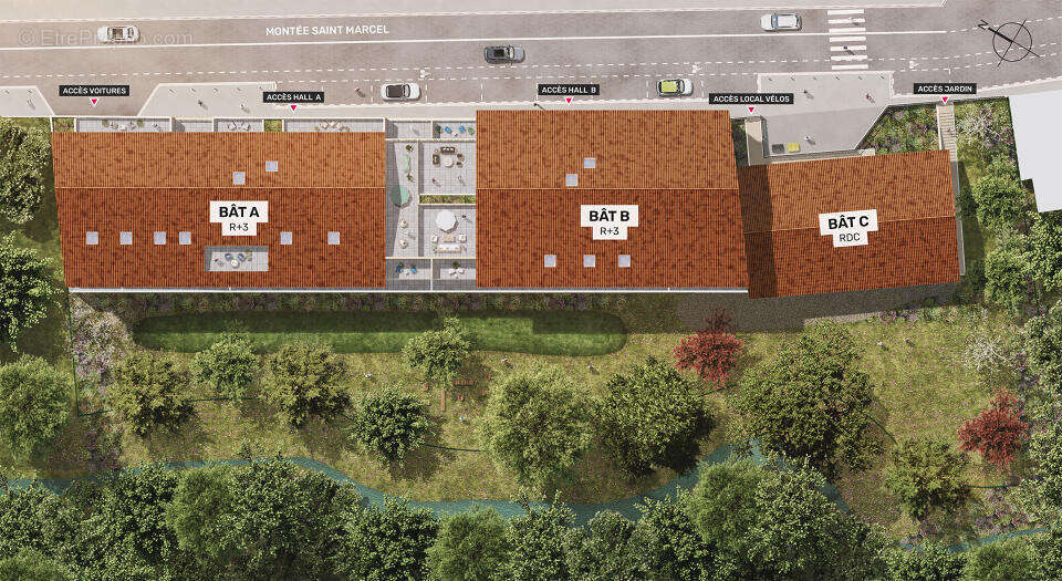 Rive et colline à Vienne