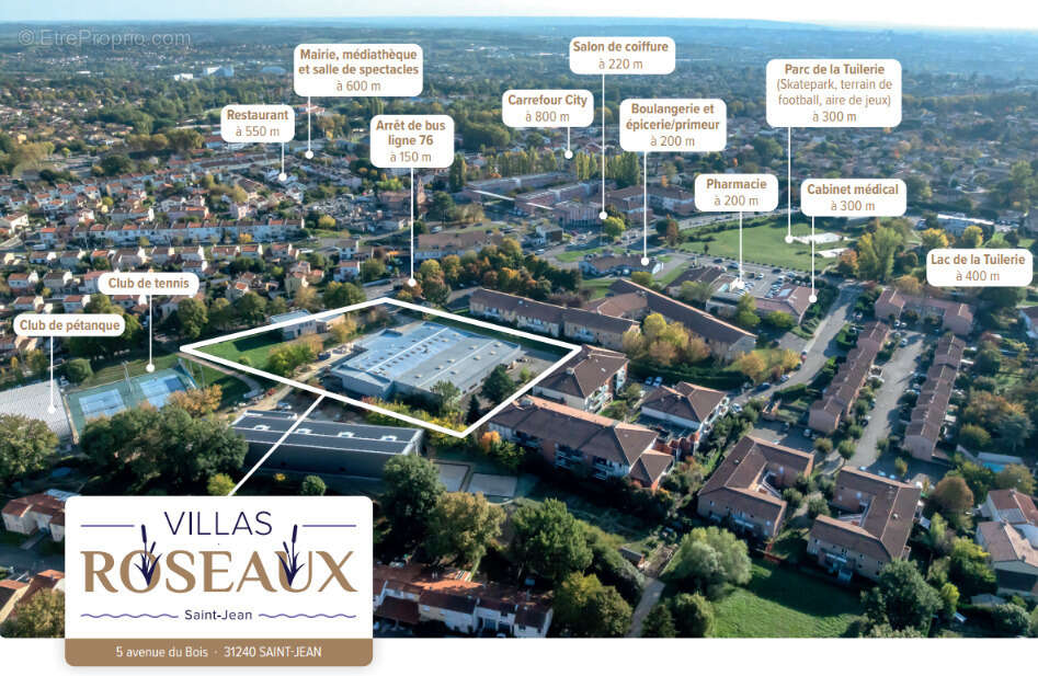 Villas roseaux à St Jean
