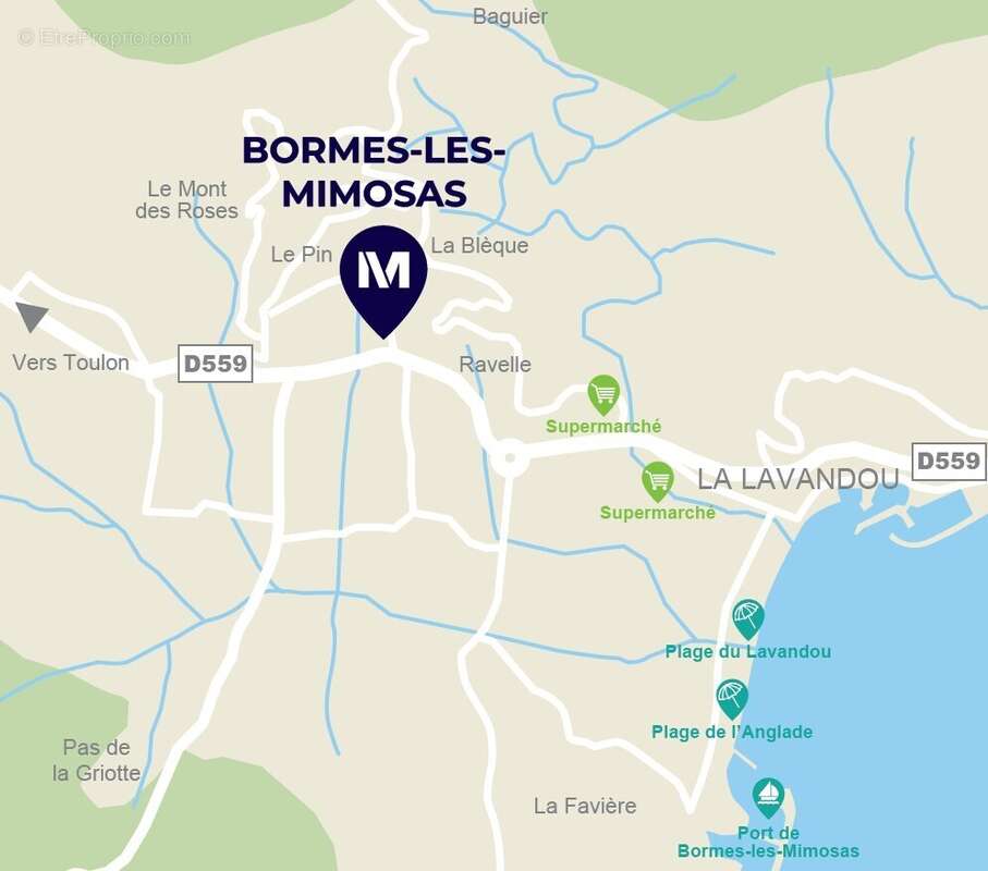 Le domaine des pins à Bormes Les Mimosas