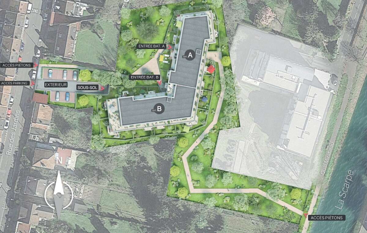 Les jardins de la scarpe à Douai