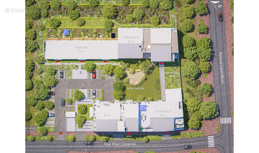 Jardin cézanne à Corbeil Essonnes