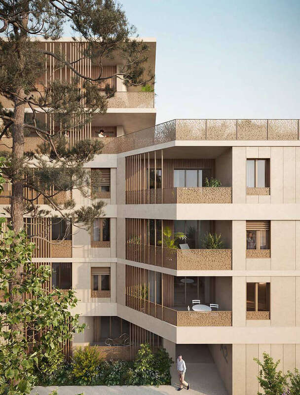 Bron quartier de la clairière proche tramway t2 à Bron