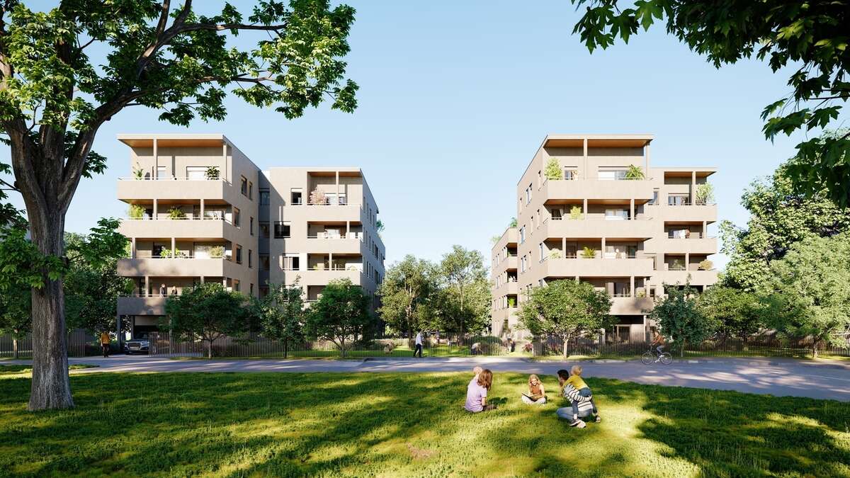 Résidence côté parc à Bron