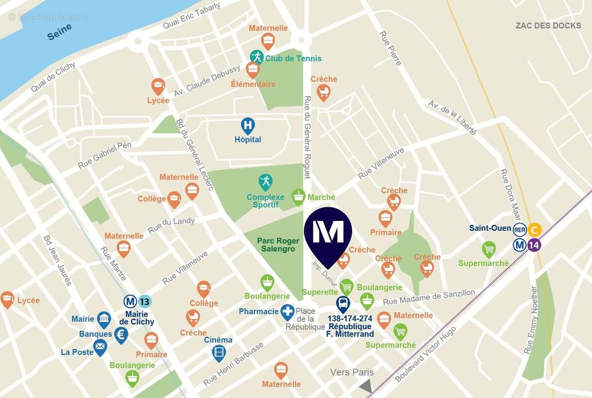 Impasse du parc à Clichy La Garenne