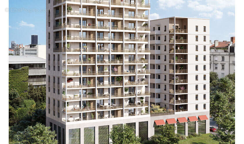 Côté parc à Lyon 7e Arrondissement