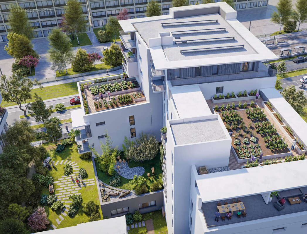 Le pont-de-claix coeur quartier des minotiers vue montagnes à Le Pont De Claix