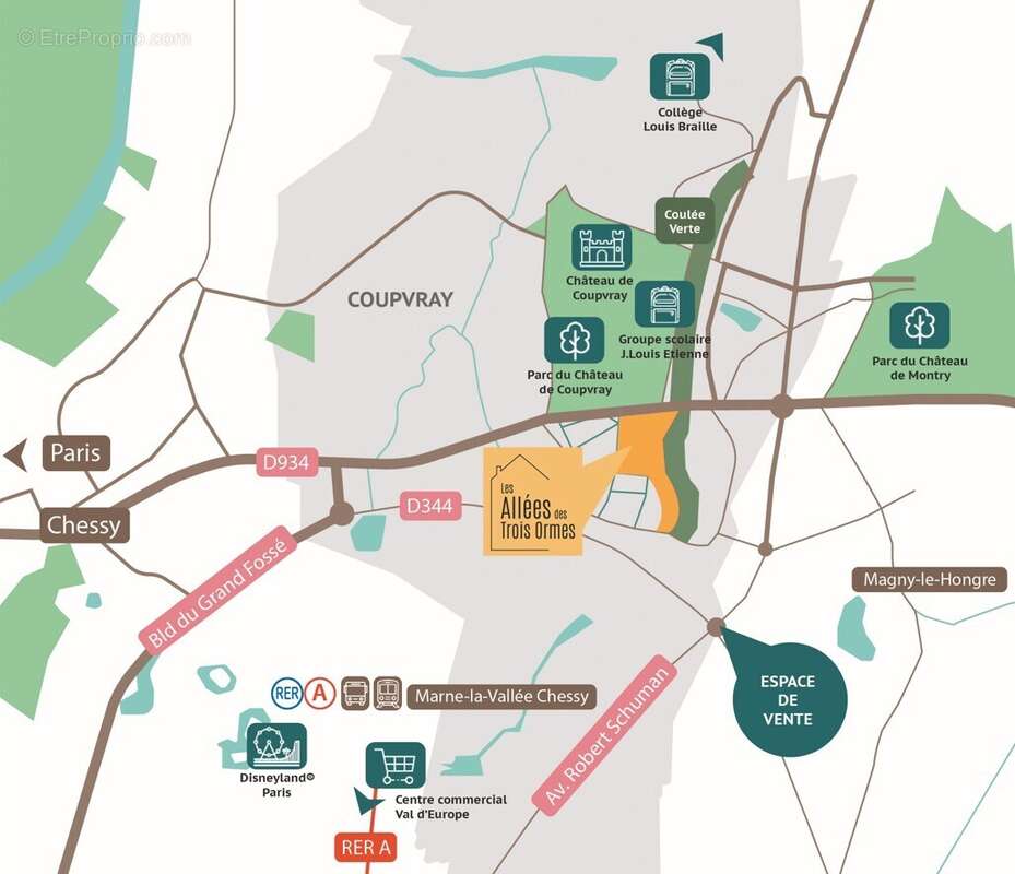 Les allées des trois ormes chapitre 2 à Coupvray