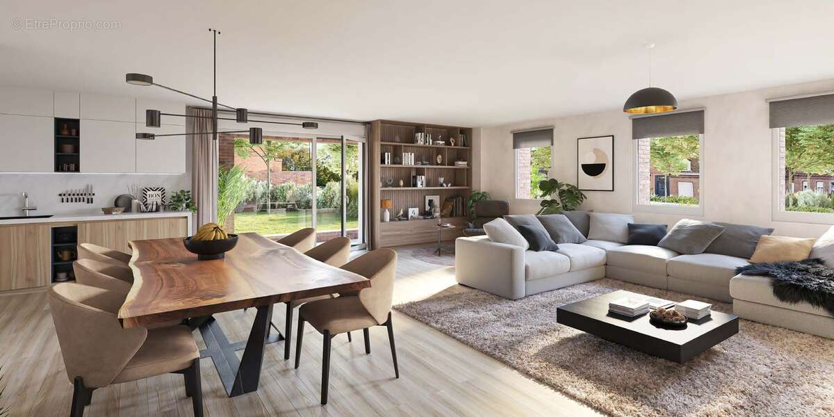 Mouvaux au pied des commerces et du parc du hautmont à Mouvaux