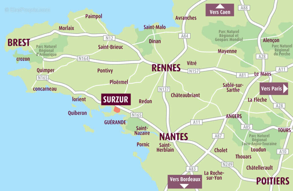 Domaine ker bihan à Surzur