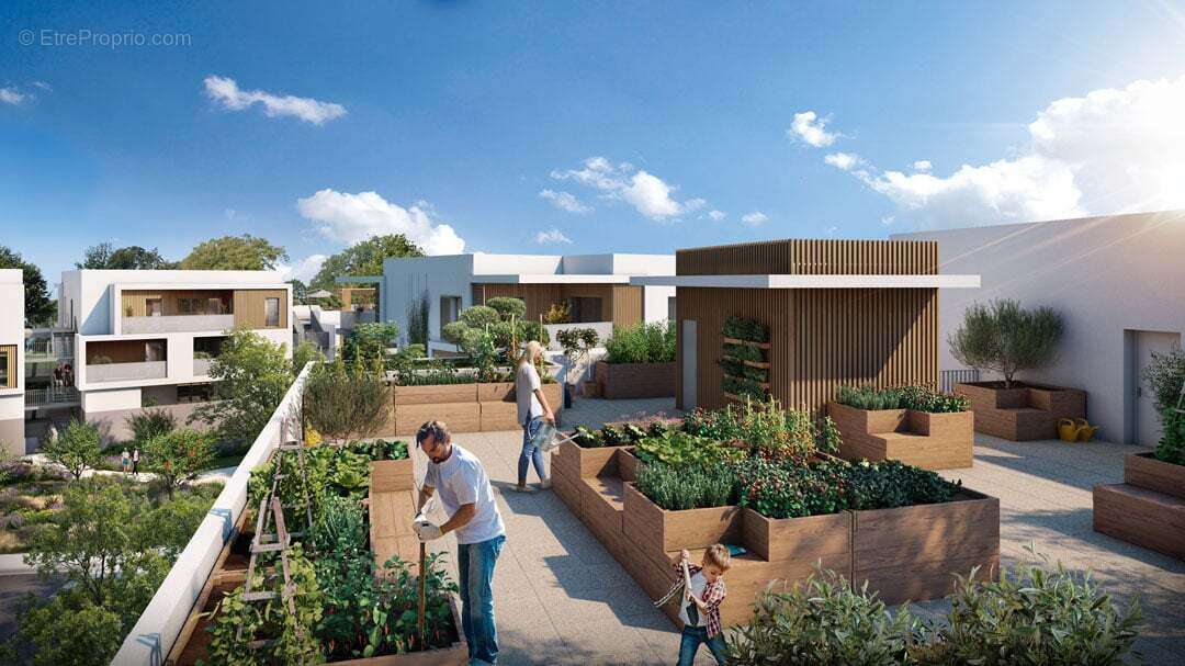 Clapiers éco quartier du castellet proche village historique à Clapiers