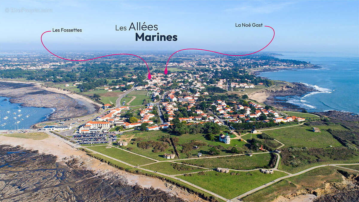 Les allées marines à Prefailles