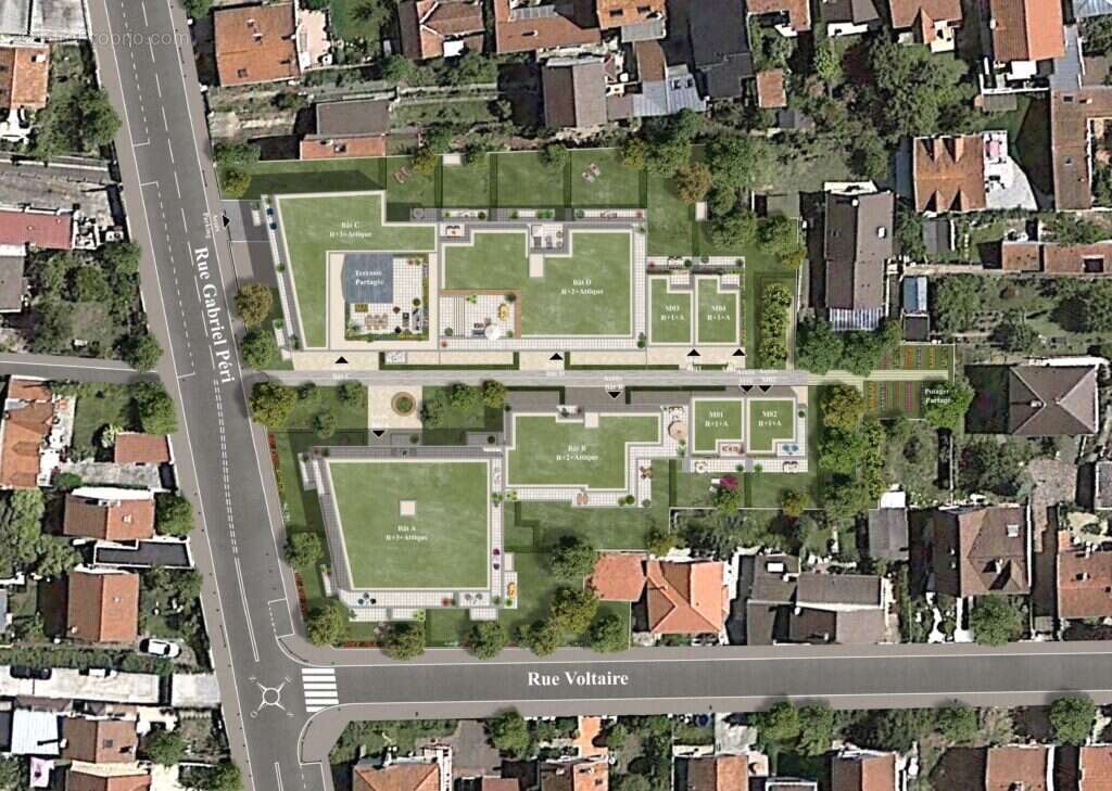 Les terrasses bel air à Colombes